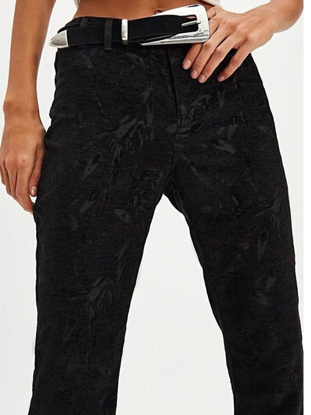 Free People Zoe Tux Pants. NWT. Black